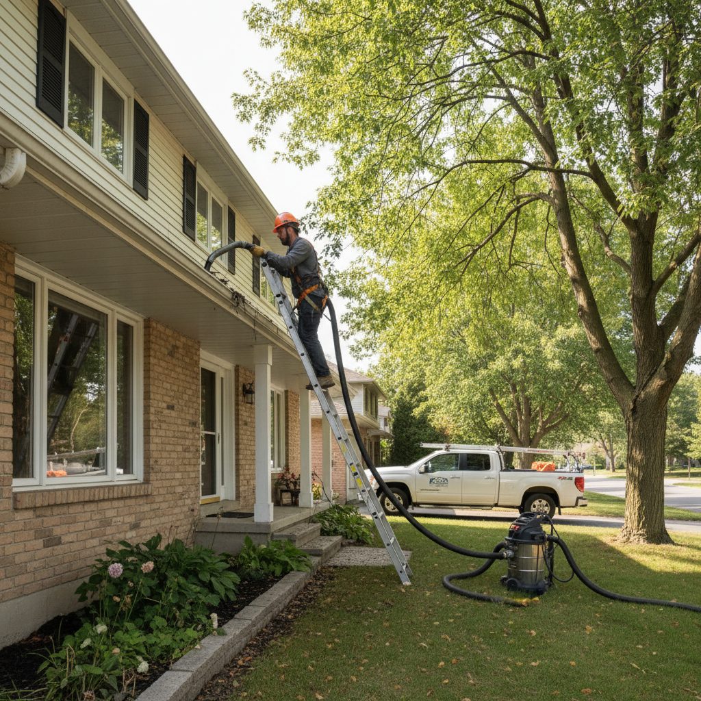 Gutter Cleaning work by Kitchener Eavestrough Pros in Kitchener