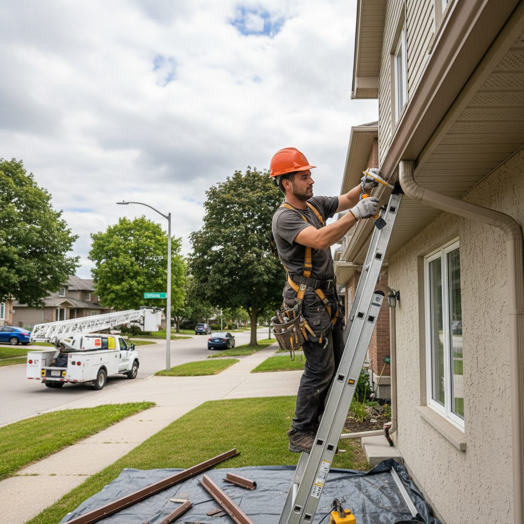 Eavestrough Repair in Kitchener